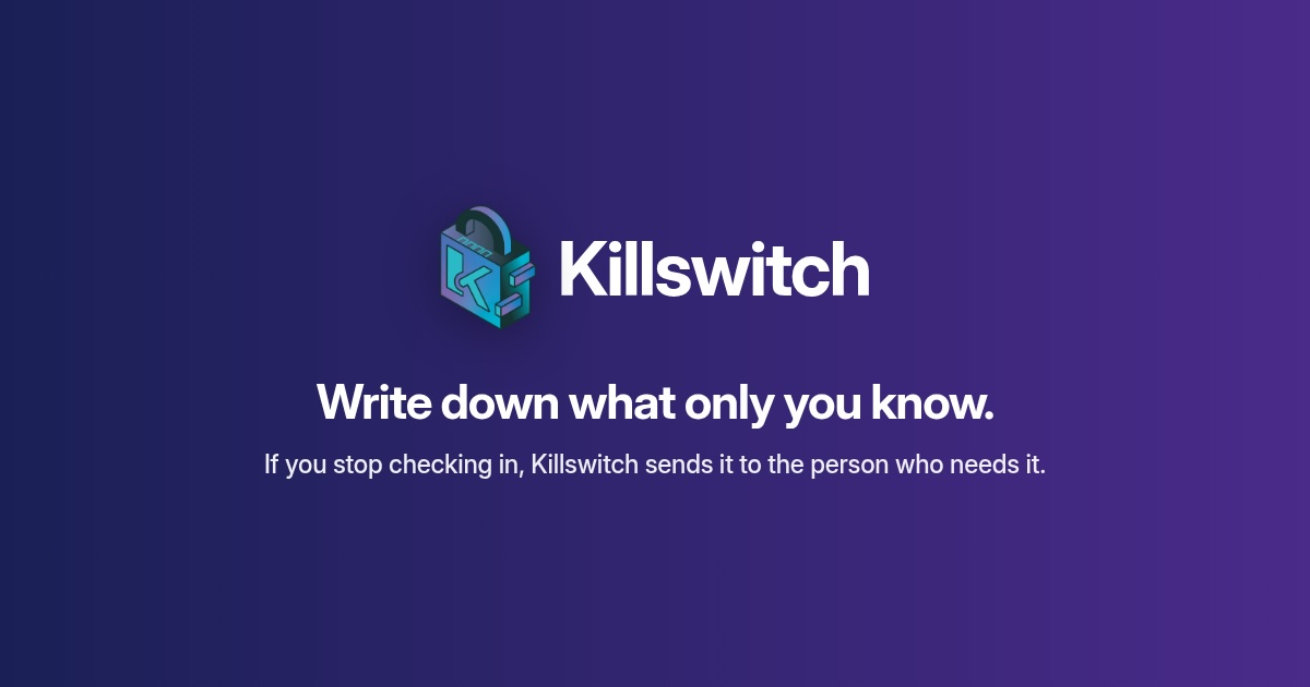 Killswitch social share image